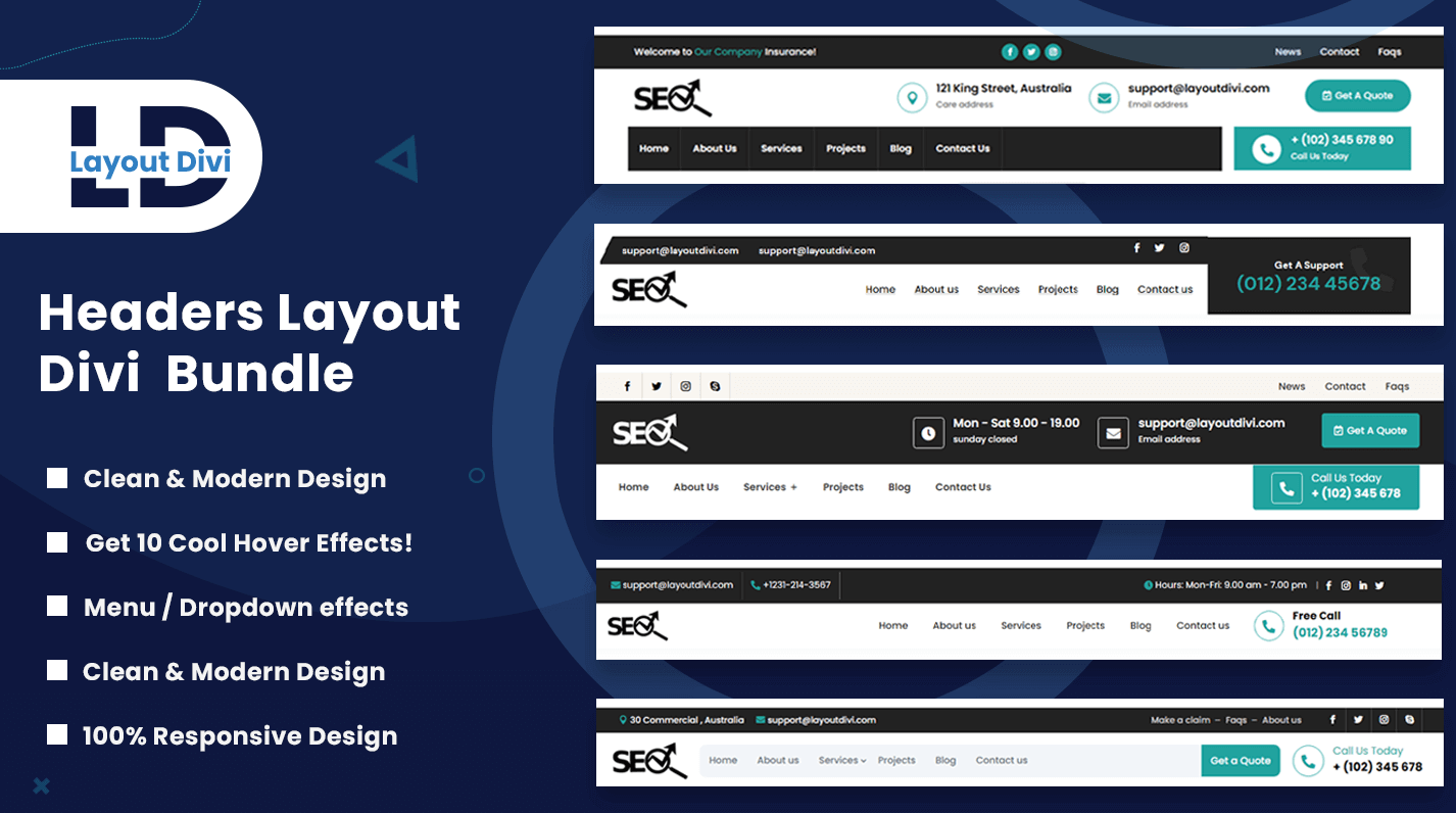 Headers Layout Bundle